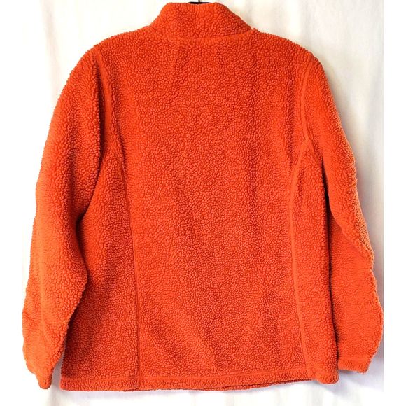 Lands End Sherpa Jacket Quarter Zip Women's Size M - Picture 3 of 3